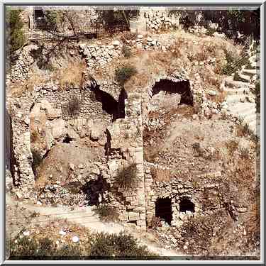 Tomb grottoes in the village of Siloah (Silwan) ...[14 words]... the Middle East, July 12, 2001