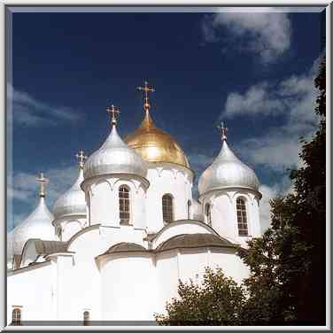 Sofiyskiy Cathedral (?) in Novgorod. Russia, August 1, 2001