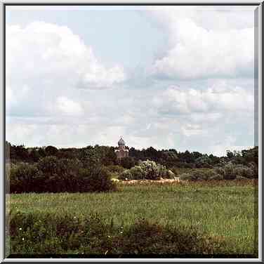 A remote Orthodox church. Novgorod, Russia, August 1, 2001