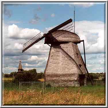 Museum of wood. Novgorod, Russia, August 1, 2001