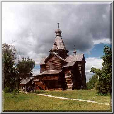 Museum of wood. Novgorod, Russia, August 1, 2001