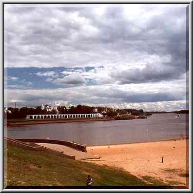 Ilmen River and Gorodishche Area. Novgorod, Russia, August 1, 2001