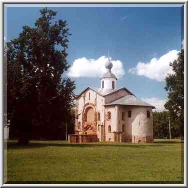 An Orthodox church in Gorodishche Area. Novgorod, Russia, August 1, 2001