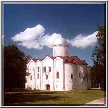 An Orthodox church in Gorodishche Area. Novgorod, Russia, August 1, 2001