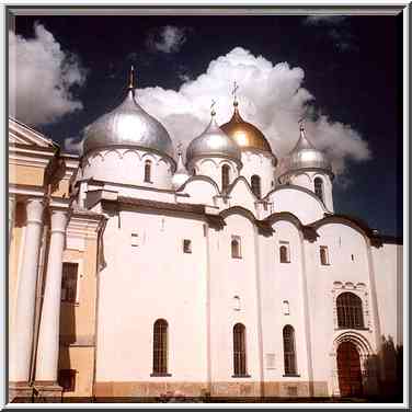 Sophiyskiy Cathedral. Novgorod, Russia, August 1, 2001