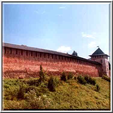 City walls. Novgorod, Russia, August 1, 2001