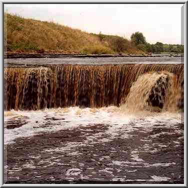 Waterfalls of Tosna River 2 miles east from ...[5 words]... St. Petersburg. Russia, August 25, 2001