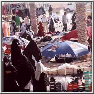 Bedouin Market. Beer-Sheva, the Middle East, September 13, 2001