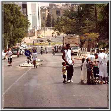 Abaravanel St. turned to playground during Rosh ...[8 words]... the Middle East, September 27, 2001