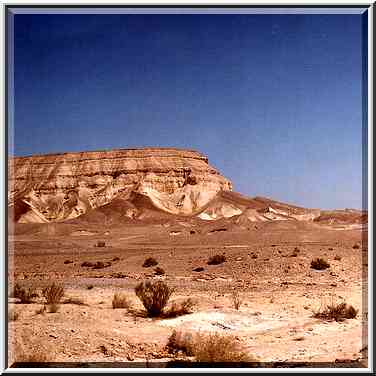 View of Tsuk Tamrur hill in Judean Desert from a ...[7 words]... The Middle East, September 29, 2001