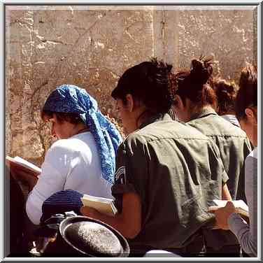 Womens section of Western, or wailing Wall in Old ...[2 words]... the Middle East, October 7, 2001