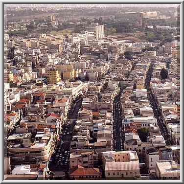 View of Herzl, Kefar Giladi, Haqishon St. and ...[9 words]... Aviv, the Middle East, October 25, 2001