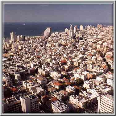 View to the north from Migdal Shalom tower. ...[8 words]... Aviv, the Middle East, October 25, 2001