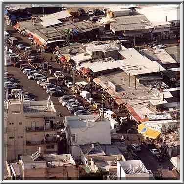 Markets (zoomed) at 3810 and Kalisher Rd., view ...[5 words]... Aviv, the Middle East, October 25, 2001