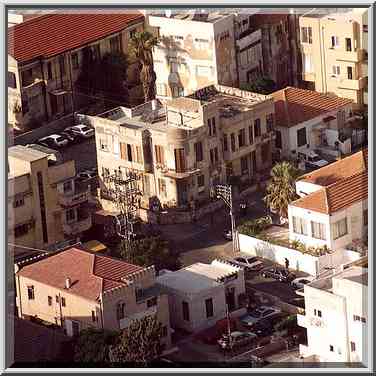 A spot (zoomed) around crossing of HaTabor and ...[11 words]... Aviv, the Middle East, October 25, 2001